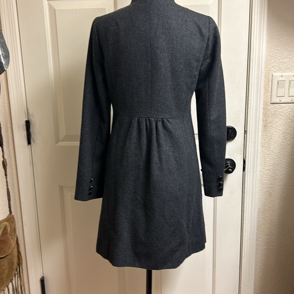 Love 21 Gray Black XS Coat , 52% Woo, 33% Polyester, 7% Rayon, 4% Acrylic - Picture 7 of 9